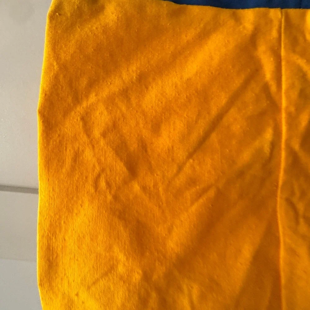 Vintage Cub Scout‎ Day Camp Drawstring Bag Yellow Blue Harvey Cartoons